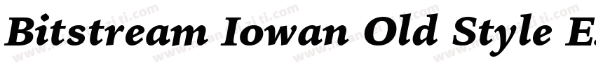 Bitstream Iowan Old Style Exten字体转换